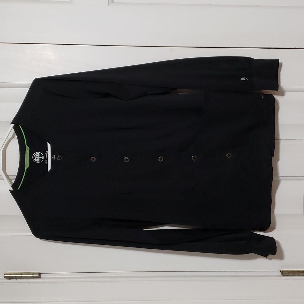 Healing Hands Scrub Jacket Black Small